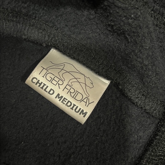 Tiger Friday Black hoodie full zip size Child Medium - Picture 5 of 6